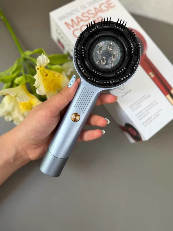 شانه و ماساژور برقی اسکالپ سر اورجینال XC-901 | روغنتراپی و تقویت ریشه مو